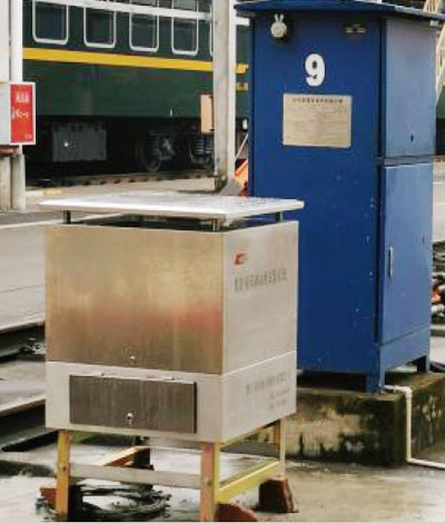 Train microcomputer braking system test device